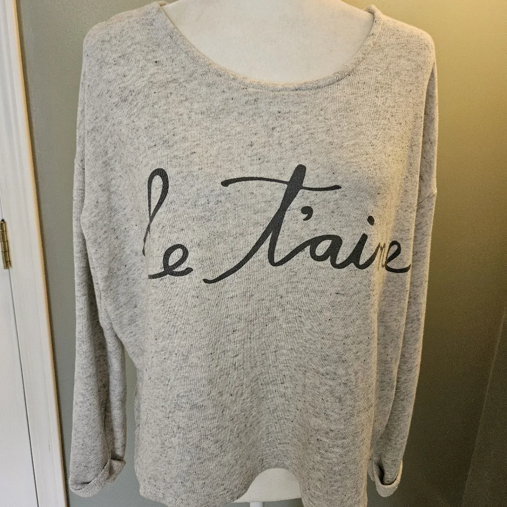 Forever 21 Gray Long Sleeve Sweater with 
